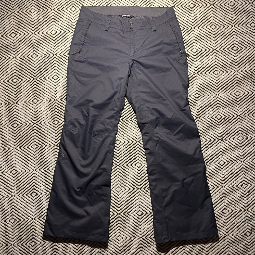 The North Face Dryvent Womens Ski Snowboard Pants Large Dark Gray Insulated